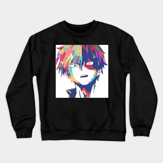 Shoto Todoroki Crewneck Sweatshirt by BarnawiMT